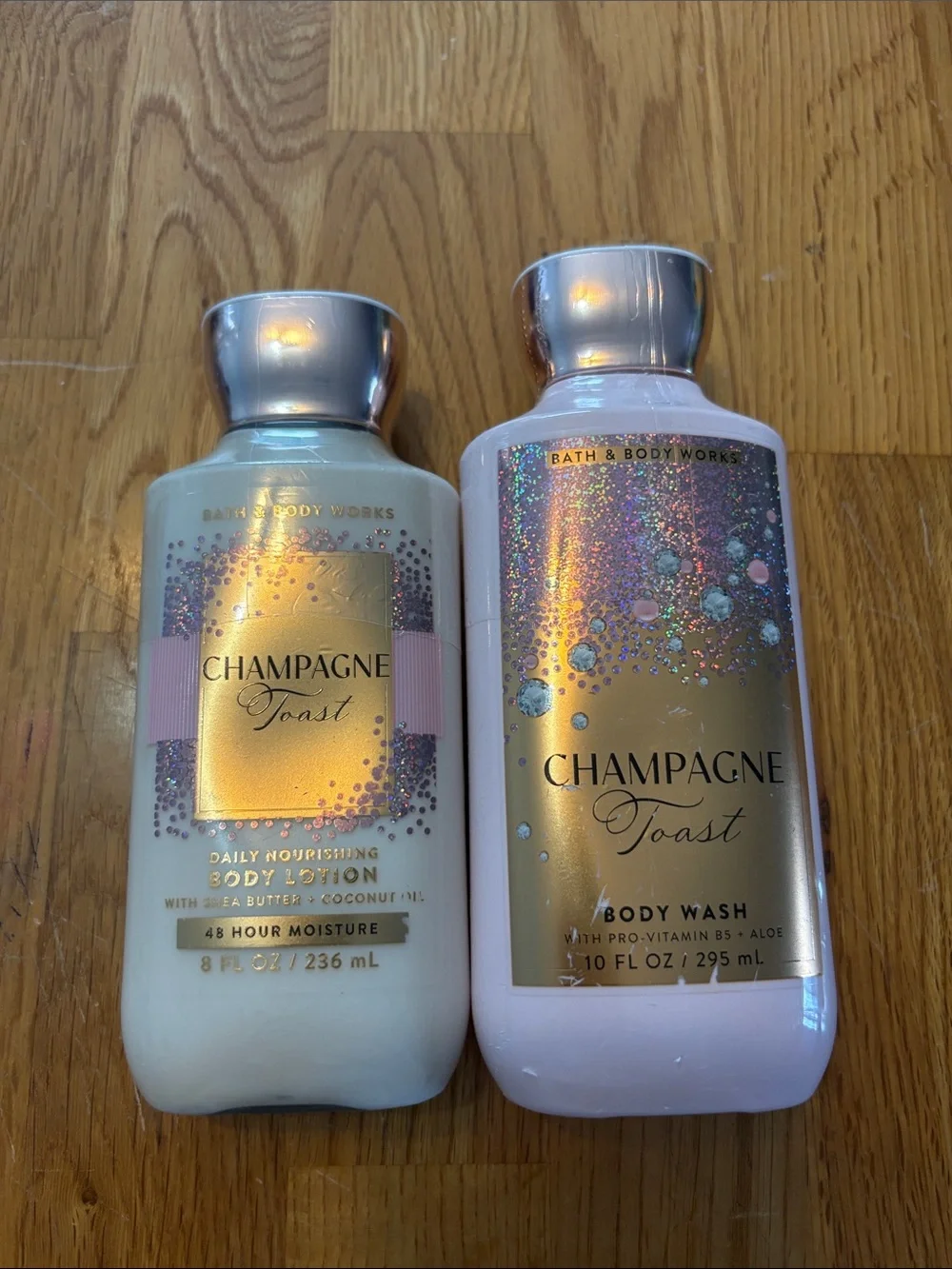 Bath and Body Works Champagne Toast Set lotion and body wash new sealed